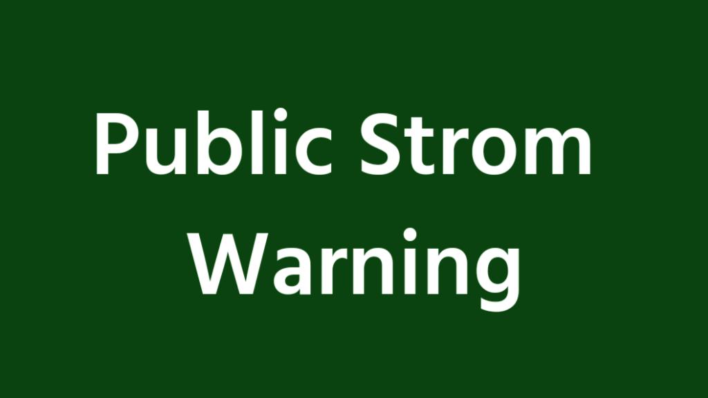 Public storm warning